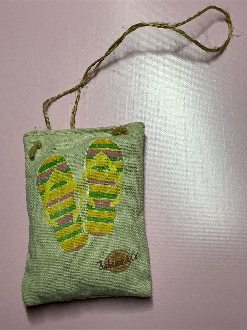 Used Faded Scent Flip-Flop Sand Bag Hanger Aruba Blue Breeze